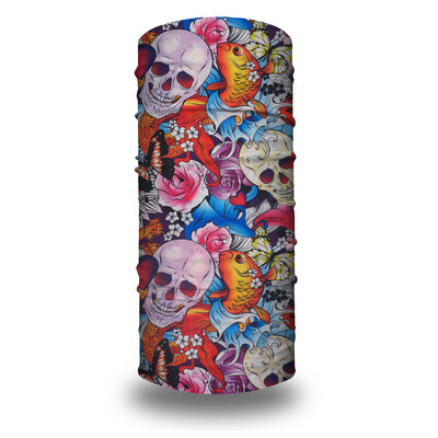 01-31 Seamless Holloween Skull Bandana Skeleton Cycling Neck Gaeter Ski Face Cover Лента за глава Маска Спорт на открито Многофункционален шал