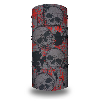 01-31 Seamless Holloween Skull Bandana Skeleton Cycling Neck Gaeter Ski Face Cover Лента за глава Маска Спорт на открито Многофункционален шал