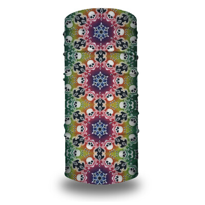 01-31 Seamless Holloween Skull Bandana Skeleton Cycling Neck Gaeter Ski Face Cover Лента за глава Маска Спорт на открито Многофункционален шал