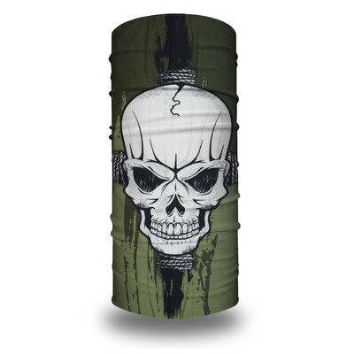 01-31 Seamless Holloween Skull Bandana Skeleton Cycling Neck Gaeter Ski Face Cover Лента за глава Маска Спорт на открито Многофункционален шал