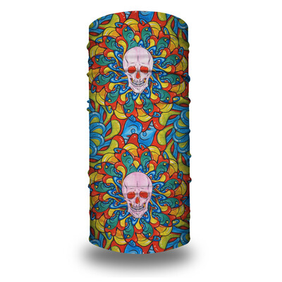 01-31 Seamless Holloween Skull Bandana Skeleton Cycling Neck Gaeter Ski Face Cover Лента за глава Маска Спорт на открито Многофункционален шал