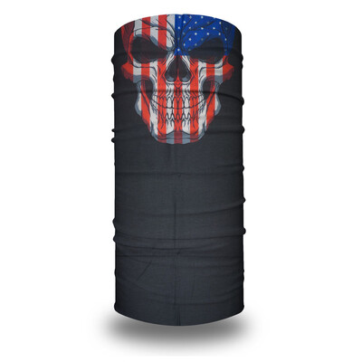 01-31 Seamless Holloween Skull Bandana Skeleton Cycling Neck Gaeter Ski Face Cover Лента за глава Маска Спорт на открито Многофункционален шал