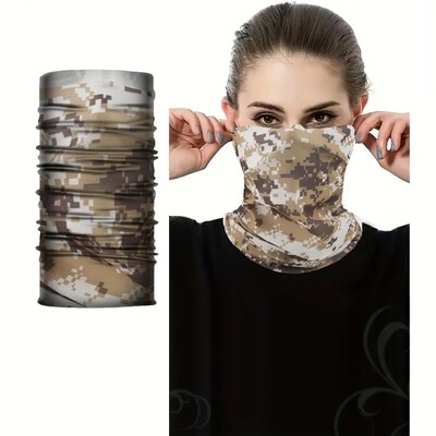 Велосипедна маска за лице, абсорбираща потта, дишаща, риболовна тренировка, спортна UV маска за лице, шал за врата, гети, лятна бандана за лице, ледена коприна, мъже, жени