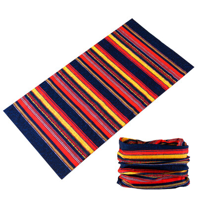 Тръбни безшевни бандани Унисекс раирана кърпа за глава за жени Мъжки тактически маски за лице Велосипедна лента за глава Балаклава Мъжка шапка