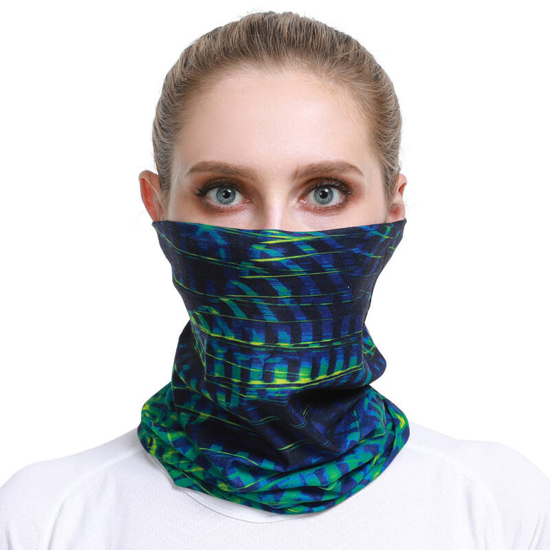 Тръбни безшевни бандани Унисекс раирана кърпа за глава за жени Мъжки тактически маски за лице Велосипедна лента за глава Балаклава Мъжка шапка