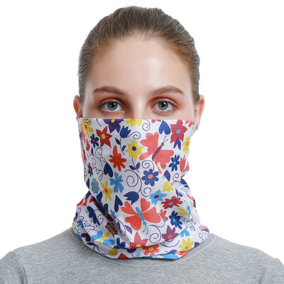 2024 Красива шарка на паунови пера, дамски бандана, шал за колоездене, маска за лице с цветя на пеперуда, лента за глава с тръба на балаклава