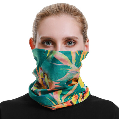 2024 Красива шарка на паунови пера, дамски бандана, шал за колоездене, маска за лице с цветя на пеперуда, лента за глава с тръба на балаклава