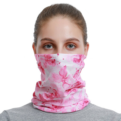 2024 Красива шарка на паунови пера, дамски бандана, шал за колоездене, маска за лице с цветя на пеперуда, лента за глава с тръба на балаклава