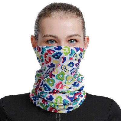 2024 Красива шарка на паунови пера, дамски бандана, шал за колоездене, маска за лице с цветя на пеперуда, лента за глава с тръба на балаклава