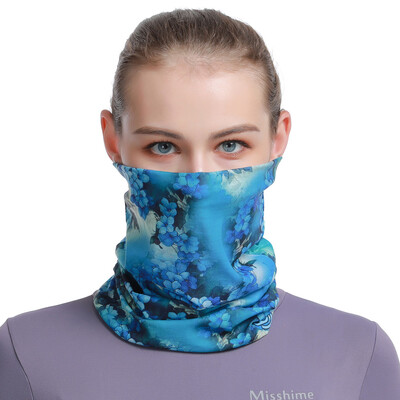 2024 Красива шарка на паунови пера, дамски бандана, шал за колоездене, маска за лице с цветя на пеперуда, лента за глава с тръба на балаклава