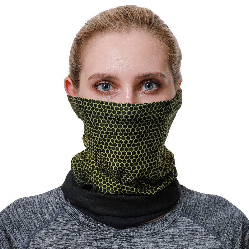 2024 Нов дизайн с градиентен цвят Тюрбан за жена Мъж UV защита Бандана Спортна маска Балаклава Велосипеден шал Гети за врата