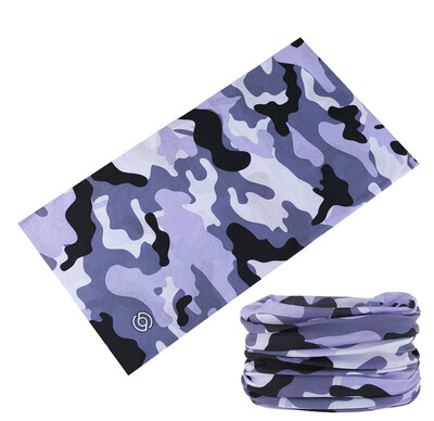 2024 Нов дизайн Камуфлажен тръбен шал за деколте Многофункционална колоездене Бандана Зелена спортна маска за лице Велосипед Балаклава за жени Мъже