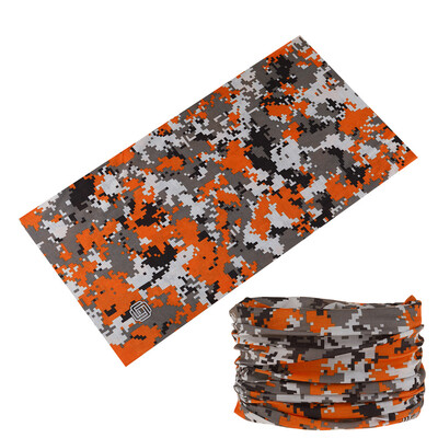 2024 Нов дизайн Камуфлажен тръбен шал за деколте Многофункционална колоездене Бандана Зелена спортна маска за лице Велосипед Балаклава за жени Мъже