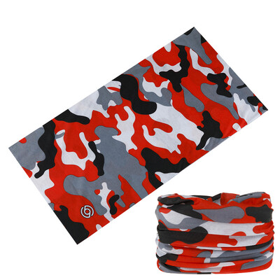 2024 Нов дизайн Камуфлажен тръбен шал за деколте Многофункционална колоездене Бандана Зелена спортна маска за лице Велосипед Балаклава за жени Мъже