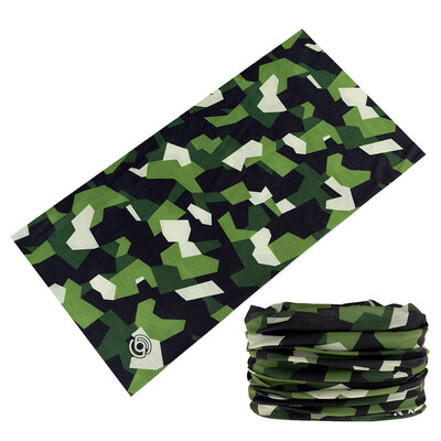 2024 Нов дизайн Камуфлажен тръбен шал за деколте Многофункционална колоездене Бандана Зелена спортна маска за лице Велосипед Балаклава за жени Мъже