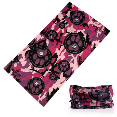 2024 Нов дизайн Камуфлажен тръбен шал за деколте Многофункционална колоездене Бандана Зелена спортна маска за лице Велосипед Балаклава за жени Мъже