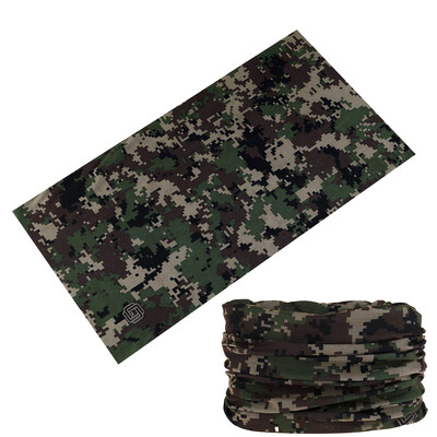 2024 Нов дизайн Камуфлажен тръбен шал за деколте Многофункционална колоездене Бандана Зелена спортна маска за лице Велосипед Балаклава за жени Мъже