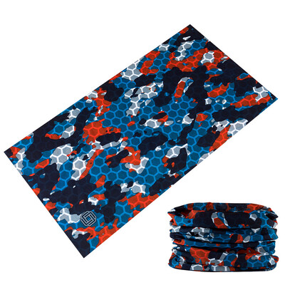 2024 Нов дизайн Камуфлажен тръбен шал за деколте Многофункционална колоездене Бандана Зелена спортна маска за лице Велосипед Балаклава за жени Мъже