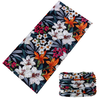 Красива пеперуда забрадка за жени Многофункционална велосипедна бандана Слънцезащитна маска за лице Женски спортен шал с цветя Балаклава