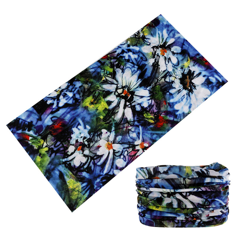 Красива пеперуда забрадка за жени Многофункционална велосипедна бандана Слънцезащитна маска за лице Женски спортен шал с цветя Балаклава