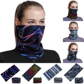 2024 Нов дизайн на раирана лента за глава Жени Мъже Спорт на открито Шал за глава Колоездене Бандана Женски мъжки Балаклава Гети за врата