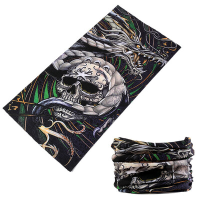 Китайски стил Loong Panda Design Безшевна лента за глава за лице Колоездене Бандана Спортна маска Балаклава Дракон Шал за врата за жена Мъж