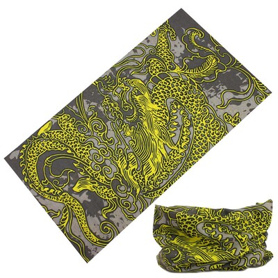 Китайски стил Loong Panda Design Безшевна лента за глава за лице Колоездене Бандана Спортна маска Балаклава Дракон Шал за врата за жена Мъж