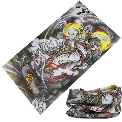 Китайски стил Loong Panda Design Безшевна лента за глава за лице Колоездене Бандана Спортна маска Балаклава Дракон Шал за врата за жена Мъж
