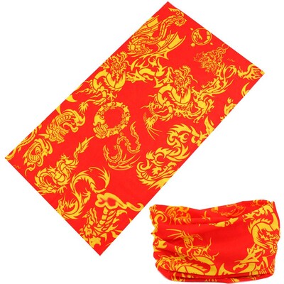 Китайски стил Loong Panda Design Безшевна лента за глава за лице Колоездене Бандана Спортна маска Балаклава Дракон Шал за врата за жена Мъж