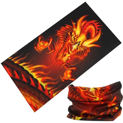 Китайски стил Loong Panda Design Безшевна лента за глава за лице Колоездене Бандана Спортна маска Балаклава Дракон Шал за врата за жена Мъж