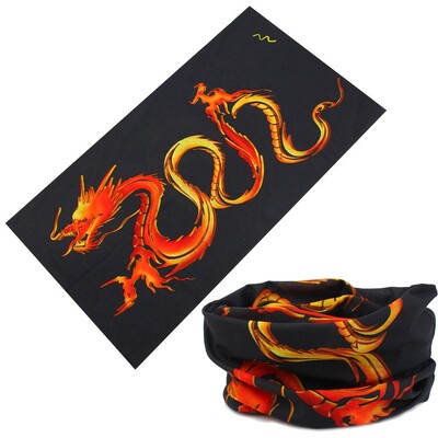 Китайски стил Loong Panda Design Безшевна лента за глава за лице Колоездене Бандана Спортна маска Балаклава Дракон Шал за врата за жена Мъж