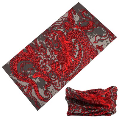 Китайски стил Loong Panda Design Безшевна лента за глава за лице Колоездене Бандана Спортна маска Балаклава Дракон Шал за врата за жена Мъж