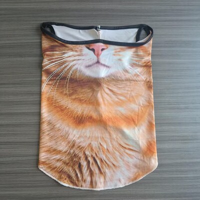 2024 Нова лятна защита на шията Велосипедна маска за лице Вградена слънцезащитна маска 3d Триизмерна животинска котка Велосипедна маска