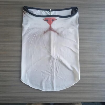 2024 Нова лятна защита на шията Велосипедна маска за лице Вградена слънцезащитна маска 3d Триизмерна животинска котка Велосипедна маска