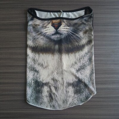 2024 Нова лятна защита на шията Велосипедна маска за лице Вградена слънцезащитна маска 3d Триизмерна животинска котка Велосипедна маска