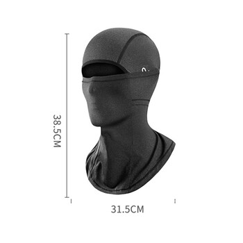 Black Ice Silk Cycling Mass for Men Hood Summer Facemask Cool Muff Scarf Bicycle Balaclava Αξεσουάρ