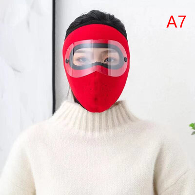 1x Зимна Колоездене Цялолицева маска с противозамъгляващи очила Наушници Ветроустойчива Унисекс Ски Спорт на открито Затопляне за лице Дишаща