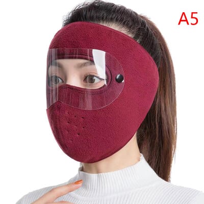 1x Зимна Колоездене Цялолицева маска с противозамъгляващи очила Наушници Ветроустойчива Унисекс Ски Спорт на открито Затопляне за лице Дишаща