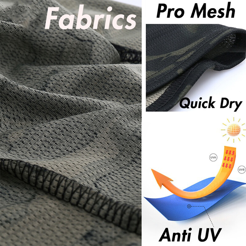 Велосипедна камуфлажна маска за цялото лице MTB велосипеден шал UV защита Дишаща лятна ледена коприна Спортно покритие за лице Колоездене Екипировка