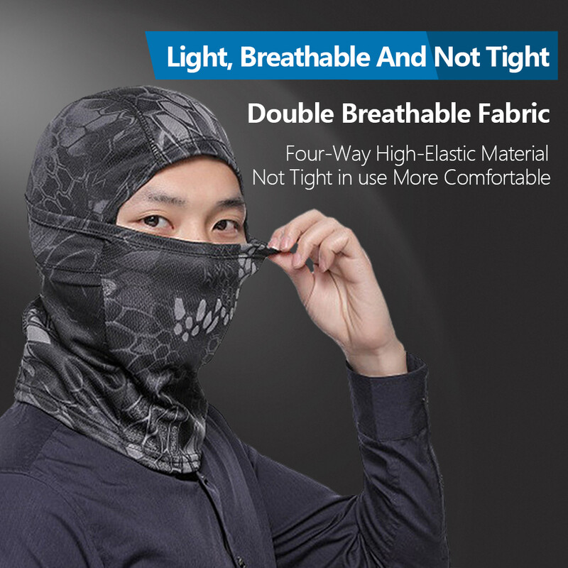 Велосипедна камуфлажна маска за цялото лице MTB велосипеден шал UV защита Дишаща лятна ледена коприна Спортно покритие за лице Колоездене Екипировка