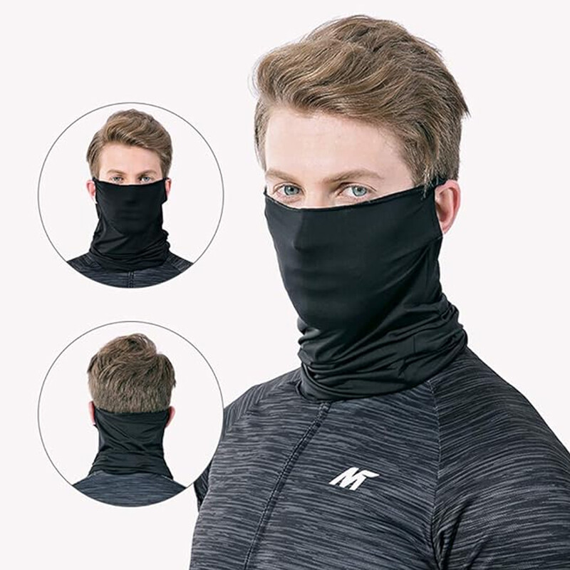Дишаща маска Summer Bike Headwear Ice Silk UV Protective Mask Outdoor Sport Running Dust за мъже и жени