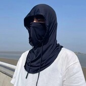 1 бр. Колоездене Балаклава Унисекс дишаща ледена коприна Мотоциклетна езда Спортна маска за лице Защита на врата Лятна слънцезащитна шапка