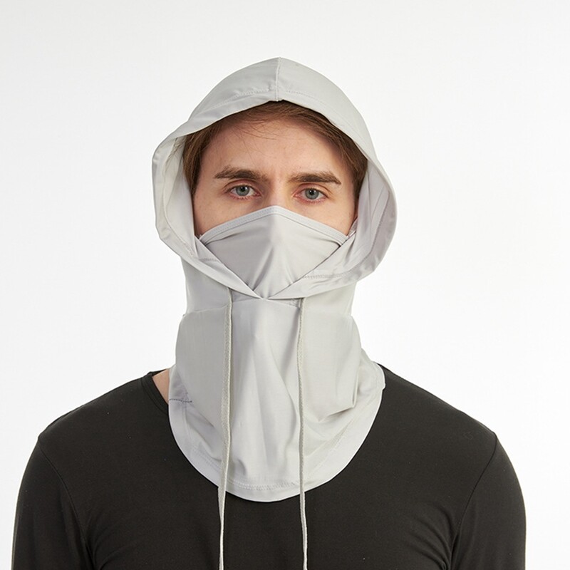 1 бр. Колоездене Балаклава Унисекс дишаща ледена коприна Мотоциклетна езда Спортна маска за лице Защита на врата Лятна слънцезащитна шапка