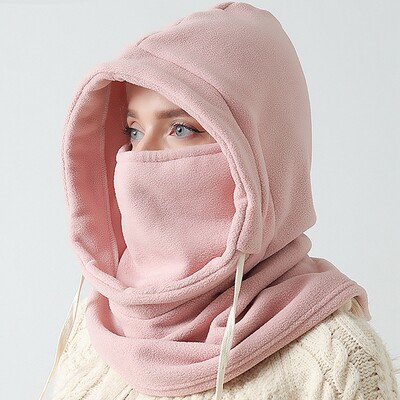 2024 Нова модна топла шапка Зимна мъжка дамска шапка Водоустойчива термополарна шапка Балаклава с качулка По-топла шапка за туризъм Колоездене