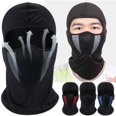 Balaclava pentru motocicletă, mască completă, pălărie, sport, ciclism, antipraf, rezistentă la vânt, eșarfă, bărbați, femei, gât, tuburi pentru față