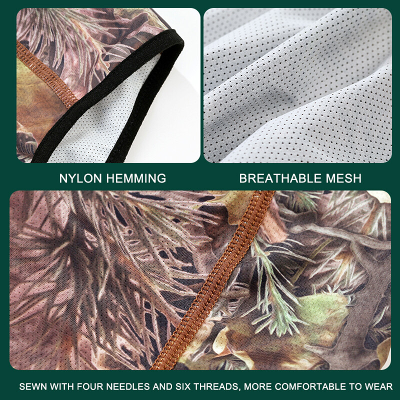 Колоездене на открито Ледена копринена камуфлажна маска Слънцезащитен балаклава Дишаща маска за цялото лице Мотоциклетен шал Шал за глава Аксесоар за велосипед