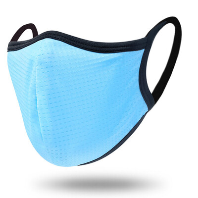 Лятна нова ледена копринена бързосъхнеща мрежеста двойна дишаща маска за прах и пепел за мъже и жени Four Seasons Колоездене на открито на открито Защита от вятър