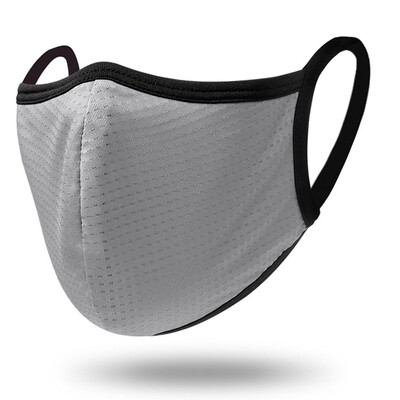 Лятна нова ледена копринена бързосъхнеща мрежеста двойна дишаща маска за прах и пепел за мъже и жени Four Seasons Колоездене на открито на открито Защита от вятър