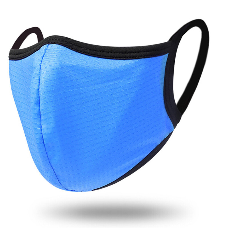 Лятна нова ледена копринена бързосъхнеща мрежеста двойна дишаща маска за прах и пепел за мъже и жени Four Seasons Колоездене на открито на открито Защита от вятър