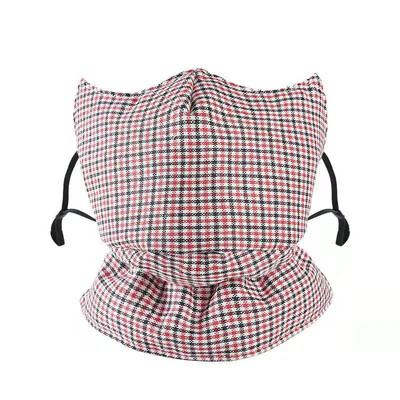 Зима Мъже Жени Защитна топла маска за лице Памучна удебелена студоустойчива Дишаща миеща се протектор за лице за колоездене